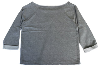 Graues 16sports Sweatshirt "Flashdance" Top mit auffälligem Druck, bequemer Passform und weicher Baumwollqualität.