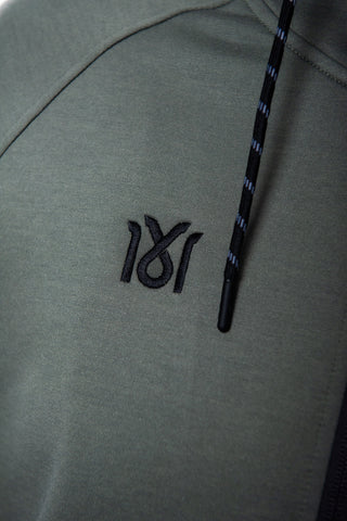 Schwarzene 1616 TeamWear Hoodie-Jacke von 16sports, bequemes Sweatshirt mit Kapuze und Reißverschluss, sportliches Design