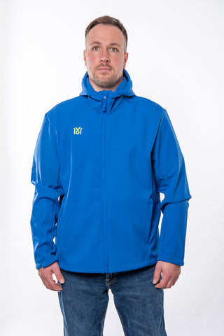 Unisex 16sports 1616 TEAM Softshell Jacke, atmungsaktive winddichte Jacke mit Reißverschluss und Kapuze, outdoor geeignet
