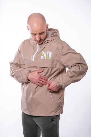 Leichte, winddichte Unisex-Jacke von 16sports mit Kapuze und Reißverschluss, ideal für Outdoor-Aktivitäten.