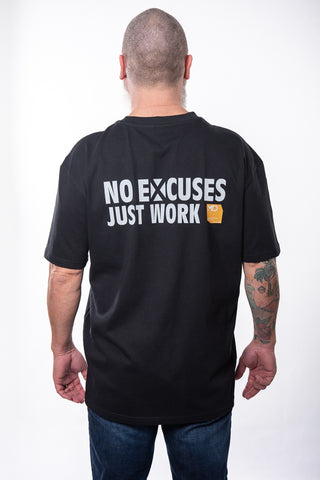 MTD Signature T-Shirt von 16sports, schlichtes schwarzes Shirt mit Logo-Print, bequem und sportlich für Freizeit und Training.