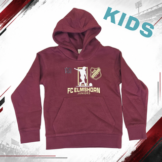 Kinder Hoodie von 1616 x FCE mit FC Elmshorn Logo, weiches Sweatshirt für Kinder, hellblau, bequeme Passform