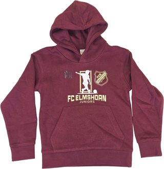Kinder Hoodie von FC Elmshorn, bequemer Sweatshirt mit Logo, für Kinder, in blau und weiß, von 1616 x FCE.