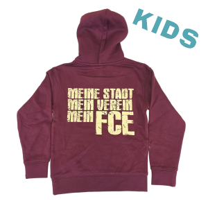 Kinderhoodie von 1616 x FCE mit FC Elmshorn Logo, bequemer Sweatshirt für Kinder, in bunten Farben.