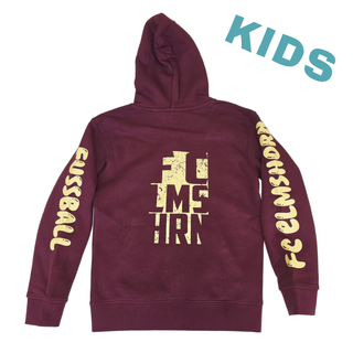 Kinder Hoodie Jacke von 1616 x FCE, bequemer Sweatshirt mit Kapuze und Reißverschluss, in bunten Farben.