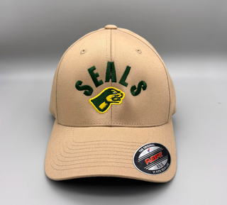 Beige NFS Cap mit Vollkappen-Design, flexible Passform und stilvollem Look, perfekt für den Alltag.