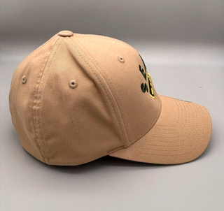 Beige NFS Cap mit Vollkappe, flexible Sonnenmütze aus robustem Material, stilvoller Schutz für den Alltag.