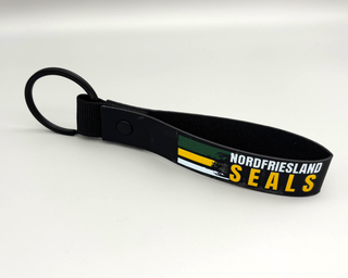 NFS Schlüsselanhänger mit Seil-Design, robustes Metall, schwarzer Schlüsselring, ideal für Schlüssel und Taschenaccessoires