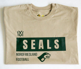 NFS SEALS Season T-Shirt RESPECT EARNED NOW DEFEND IT in Schwarz, bequemes Baumwoll-T-Shirt mit Druck, casual getragen