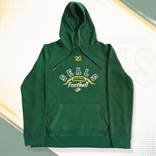 Graues Damen Essential Hoodie von NFS, bequemes Sweatshirt mit Kapuze und Kordelzug, seitliche Taschen, auf weißem Hintergrund.