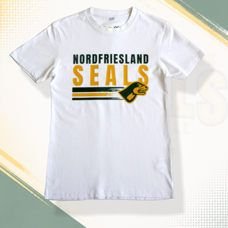 Weißes SEALS Essential T-Shirt von NFS, bequemes Baumwoll-T-Shirt mit schlichter Passform, ideal für den Alltag.