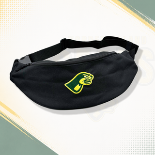 NFS NF SEALS Gürteltasche aus schwarzem Material mit Reißverschluss und verstellbarem Gürtel für vielseitige Nutzung.