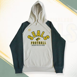 Grüner NFS Seals College Hoodie, Sweatshirt mit Kapuze und Logo, modisch und bequem für kalte Tage